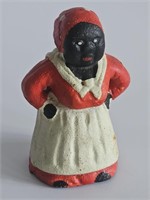 VINTAGE CAST IRON 5 INCH AUNT JEMIMA FIGURINE