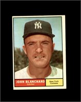 1961 Topps #104 John Blanchard EX to EX-MT+
