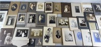 35pc Antique Photographs Mostly On Mat Boards