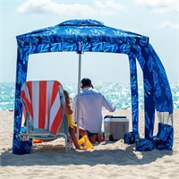 AMMSUN Beach Cabana, 6.2'6.2' Beach Canopy, Easy