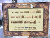 FRAMED HORNADY BULLET BOARD