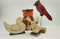 Estate Lot Primitive Folk Art Figures Animals