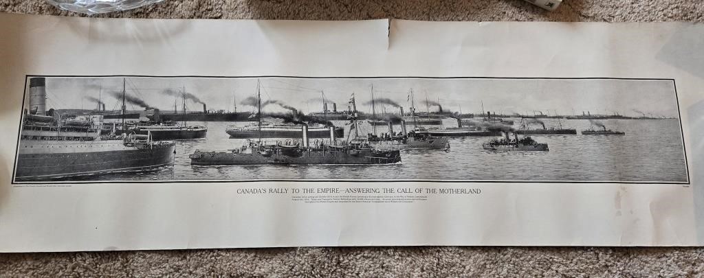 Panoramic Print "Canada's Rally to the Empire"