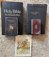 LOT OF OLD BIBLES/CHRISTIAN LITERATURE