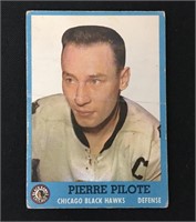 1962 Topps Hockey Card Pierre Pilote