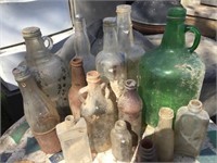 Collection Of Old Bottles
