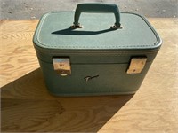 Vintage Train Traveling Case with Key
