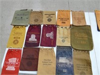 (15) Cloth Bank Bags 40s-60's