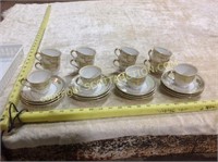 12 place set "Occupied Japan" minerature saucer