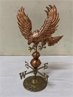 13"Tall Eagle Brass & Copper Weathervane