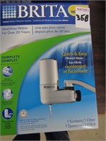 BRITA 1 SYSTEM FOR FAUCET WATER FILTRATION