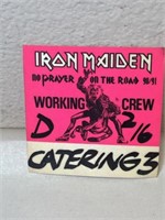 Rare Unused 1990 Iron Maiden Concert Backstage