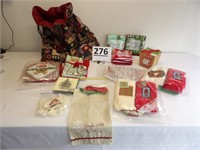 Christmas Towels, Linens & Bag