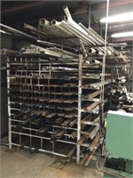 Iron Shelving Unit w/ Channel and Angle Fab. Iron