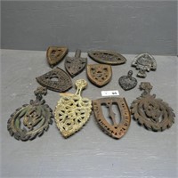 Large Assortment of Cast Iron Trivets