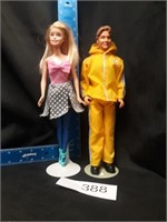 Ken & Barbie Dolls (Stand Not Included)