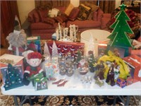 Christmas Mixed lot-Ornaments, Garland, Lights