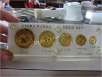 1.9 Ounce Gold Panda Set