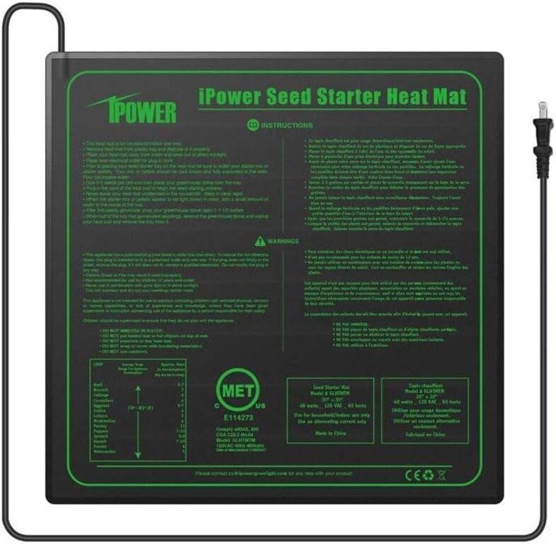 ULN - iPower Waterproof Seedling Heat Mat