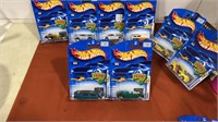 8 Hot wheels New on card