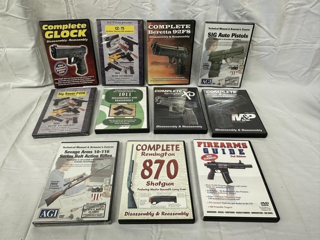 11 Specific Type of Gun's DVD's-Dissasembly