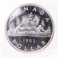 Canada 1963 Silver Dollar PL66 ICCS