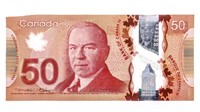 Bank of Canada $50  RADAR Three Numbers
