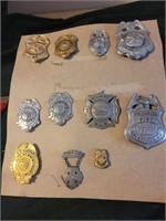 vintage badges fire fighter firpolice salamanca