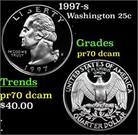 Proof 1997-s Washington Quarter 25c Grades GEM++ P