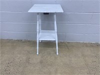 White Painted Parlor Stand