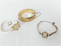 LADIES WATCHES + GOLD FILLED BRACELET