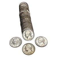 [35] 1944 Jefferson Silver Nickel Roll