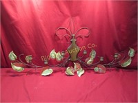 Metal Art Wall Candle Holder Approx. 48" wide