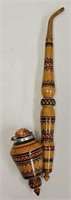 Hand Carved & Decorated European Smoking Pipe