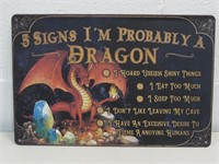 12"x 8" Metal 5 Signs I'm Probably Sign