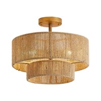 15.4 in. 3-Light Bohemian Antique Gold