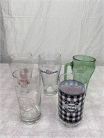 Vtg Coca-Cola Restaurant Advertising Glasses