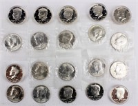 Coin 20 Kennedy 1976 Silver Half Dollars Pr./Unc