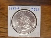 1885-0 Morgan Silver Dollar, MS63