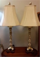 Pair of Candlestick Lamps