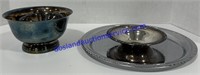 Silversmiths Chip And Dip Serving Tray And