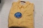 Columbia orange short sleeve button up size large