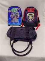 2 Kids Backpacks 1 Handy Travel Bag on Wheels
