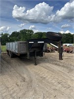 2004 Wilro 20' Flat Deck Gooseneck Trailer,