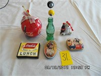 Misc. Group of small Coke items