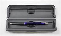 Parker France Black Ball Point Pen w Case - Works