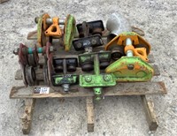 Assorted Beam Trolley's and Pipe Elbow-
