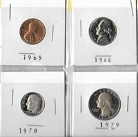 PROOF SET OF US COINS