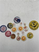 Vintage lot of advertising buttons