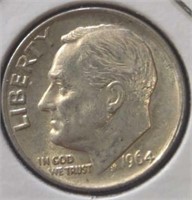 Silver 1964 Roosevelt dime